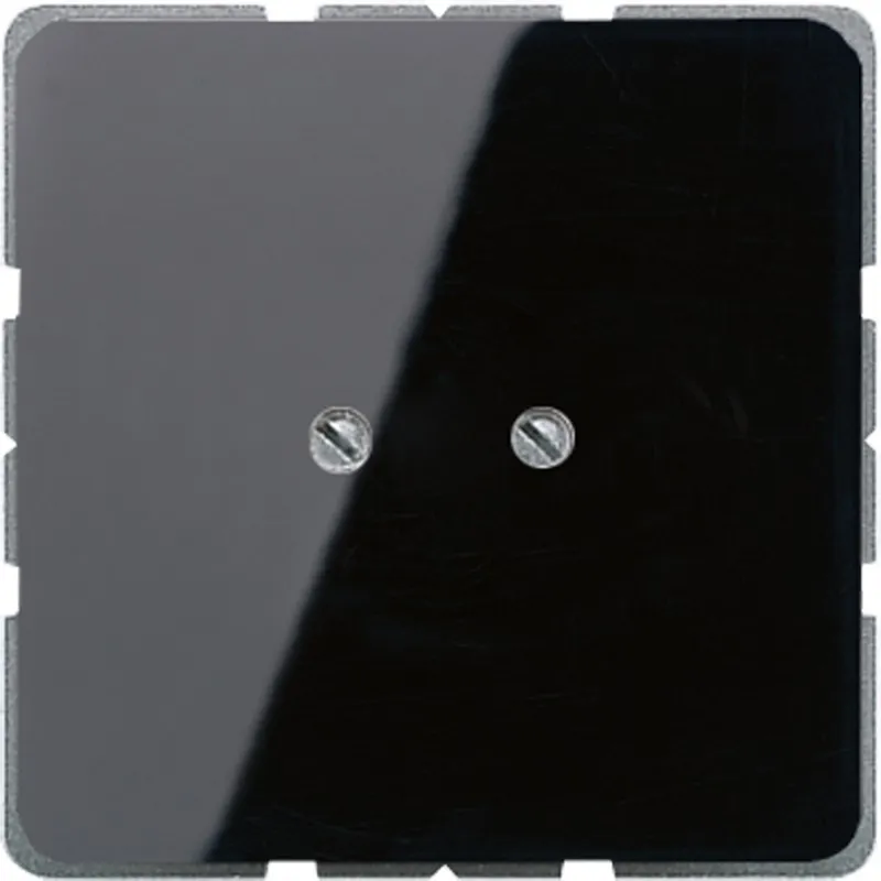 Jung Blind-Abdeckung (geschraubt), Duroplast, Serie CD, schwarz CD561BSW