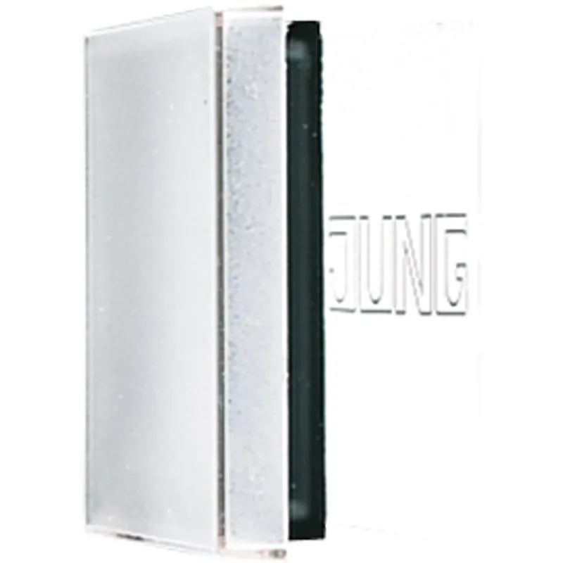 Jung Plexihaube mit Einlage, mit Schriftfeld, Serie A, transparent A590NAGLPL