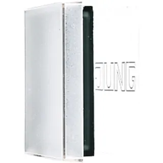 Jung Plexihaube mit Einlage, mit Schriftfeld, Serie A, transparent A590NAGLPL