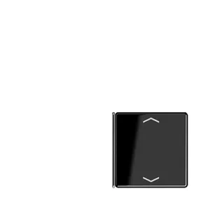 Jung Taste 4fach, 1+4, mit Pfeilsymbolen, F40, Serie A, schwarz A404TSAPSW14