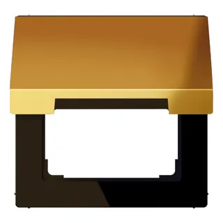 Jung Klappdeckel mit Rückstellfeder, Metall goldfarben PVD-beschichtet, Serie LS, goldfarben GO2990KL