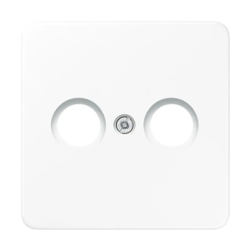 Jung Abdeckung für Antennendosen, Thermoplast, Serie CD, schwarz CD561TVSW