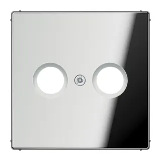 Jung Abdeckung für Antennendosen, Metall verchromt, Serie LS, glanzchrom GCR2990TV
