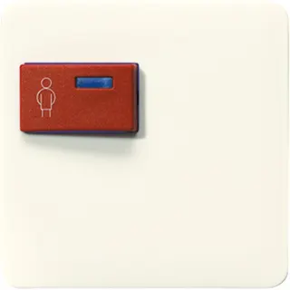 Jung Abdeckung für Ackermann, Typ 73073 F, rot, Serie CD, weiß 071C