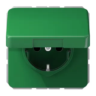 Jung Klappdeckel, Thermoplast, Serie CD, grün (für SV) CD590KLGN
