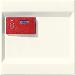 Jung Abdeckung für Ackermann, Typ 73073 F, rot, Serie LS, weiß LS071C