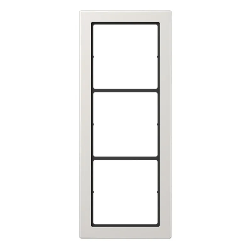 Jung Rahmen, 3-fach, FLAT DESIGN, lichtgrau FD983LG