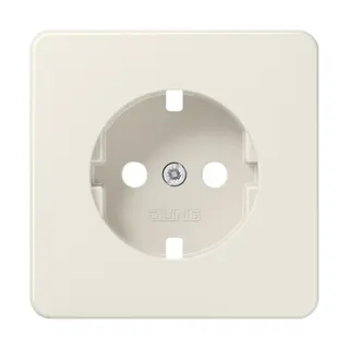 Jung Zentralplatte für SCHUKO®-Steckdosen, Thermoplast, Serie CD, weiß 520ZBFPL