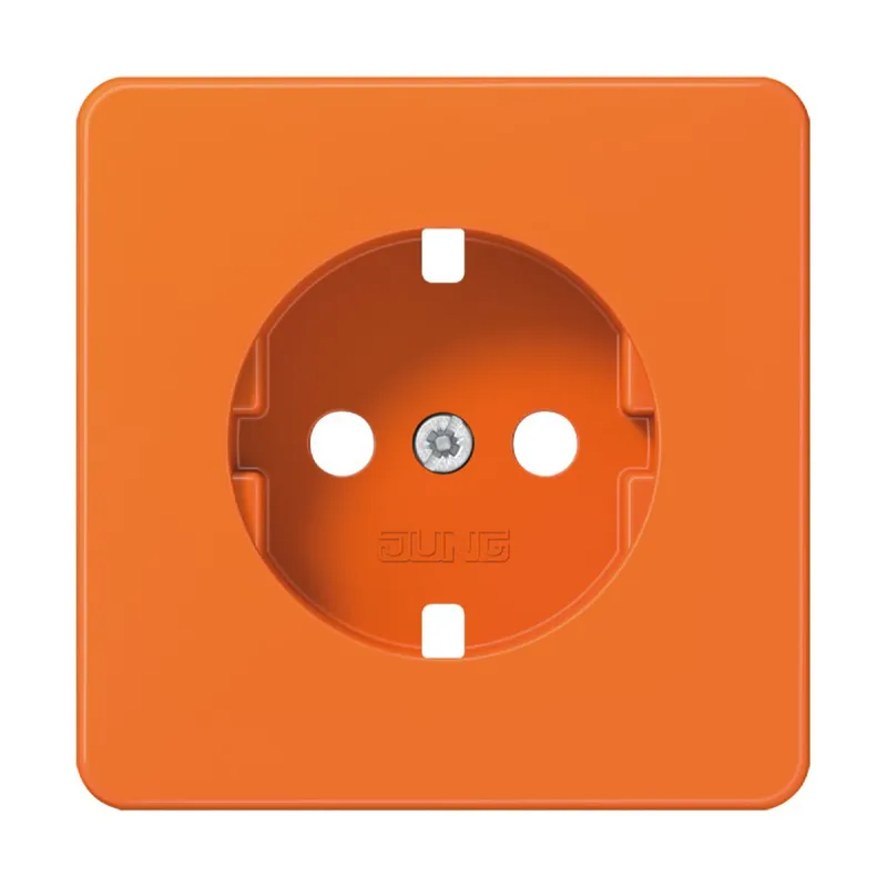 Jung Abdeckung für SCHUKO®-Steckdosen, Duroplast, Serie CD, orange (für ZSV) 521ZOPL