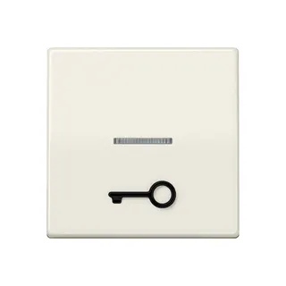 Jung Wippe mit Lichtleiter, mit abtastbarem Symbol Tür, Duroplast, Serie AS, weiß AS591T1KO5