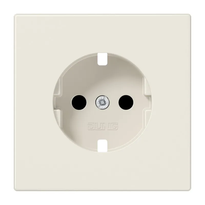 Jung Abdeckung für SCHUKO®-Steckdosen, SAFETY+, Duroplast, Serie LS, weiß LS520KIPL
