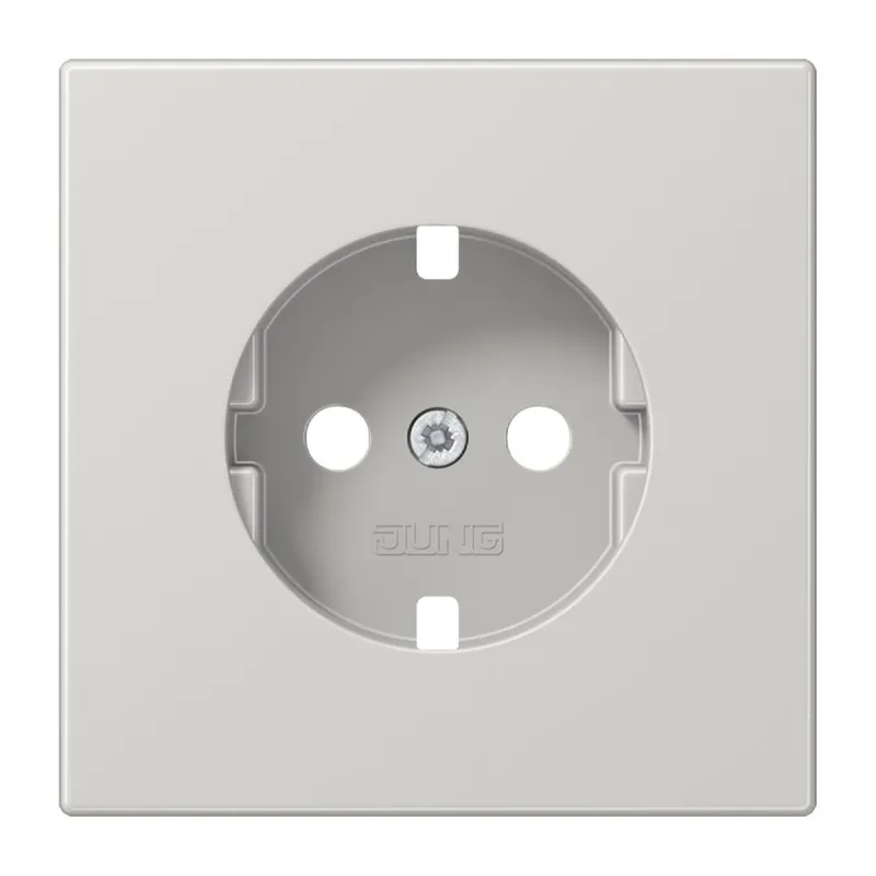 Jung Abdeckung für SCHUKO®-Steckdosen, Duroplast, Serie LS, lichtgrau LS520LGPL