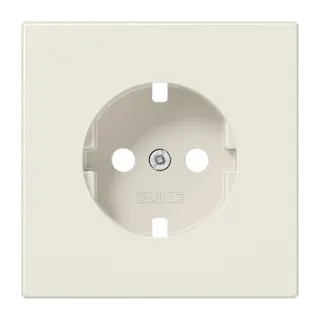 Jung Abdeckung für SCHUKO®-Steckdosen, Duroplast, Serie LS, weiß LS1520PL