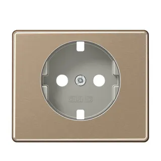 Jung Abdeckung für SCHUKO®-Steckdosen, Aluminium lackiert, Serie SL, gold-bronze SL520GBPL