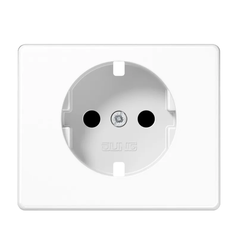 Jung Abdeckung für SCHUKO®-Steckdosen, SAFETY+, Serie SL, alpinweiß SL520KIWWPL
