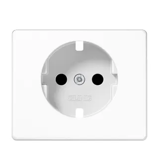 Jung Abdeckung für SCHUKO®-Steckdosen, SAFETY+, Serie SL, alpinweiß SL520KIWWPL