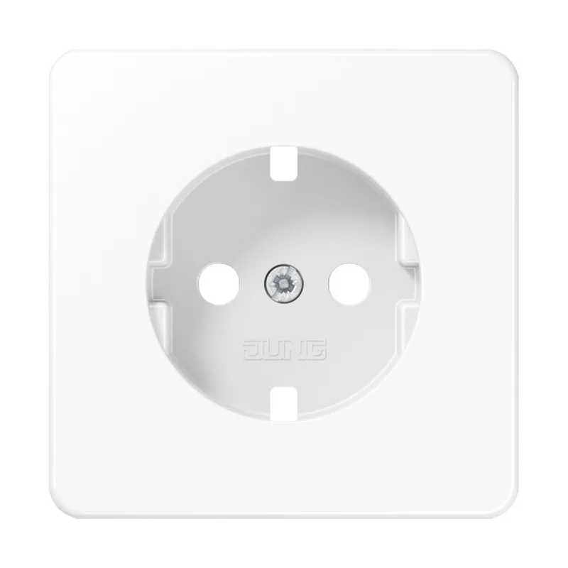 Jung Abdeckung für SCHUKO®-Steckdosen, Duroplast, Serie CD, alpinweiß CD520WWEDVPL