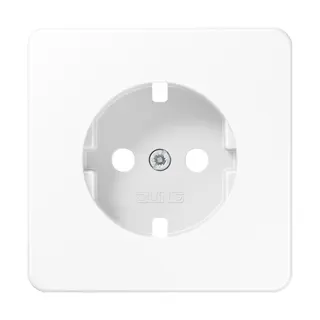 Jung Abdeckung für SCHUKO®-Steckdosen, Duroplast, Serie CD, alpinweiß CD1520EDVPLWW