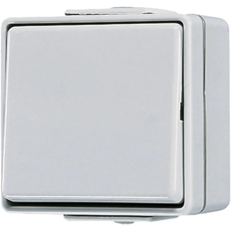 Jung Wippschalter, Aus 1-pol., 10 AX 250 V ~, IP 44, WG 600 601WOT