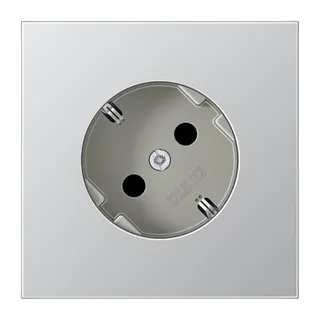 Jung SCHUKO®-Steckdose 45°, 16 A 250 V ~, Serie LS, Aluminium AL2520-45