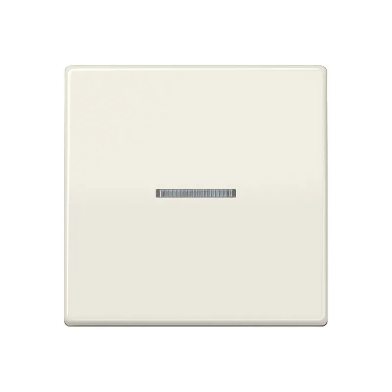 Jung Wippe mit Schraubbefestigung 1fach mit Lichtleiter, Thermoplast, Serie AS, weiß AS591KO5BFS