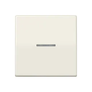 Jung Wippe mit Schraubbefestigung 1fach mit Lichtleiter, Thermoplast, Serie AS, weiß AS591KO5BFS
