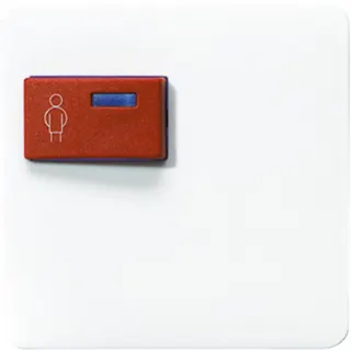 Jung Abdeckung für Ackermann, Typ 73073 F, rot, Serie CD, alpinweiß CD071CWW