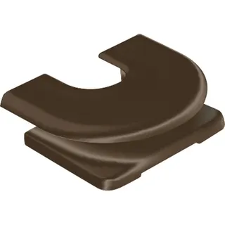 Jung Einführungsschieber für Kabel und Minikanal, Thermoplast, braun 11BR
