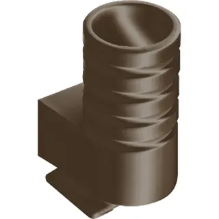 Jung Einführungsschieber für Rohr mit Außendurchmesser bis 16 mm, Thermoplast, braun 13BR