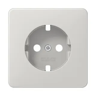 Jung Abdeckung für SCHUKO®-Steckdosen, Duroplast, Serie CD, lichtgrau CD1520PLLG