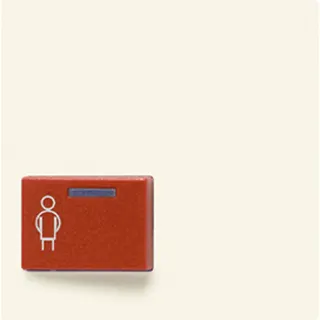 Jung Abdeckung für Ackermann, Typ 73022 A 2, rot, Serie AS, weiß A022A-1
