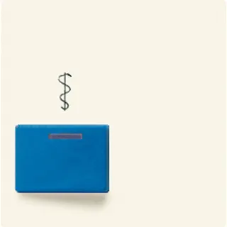 Jung Abdeckung für Ackermann, Typ 73022 A 2, blau, Serie AS, weiß A022A-2
