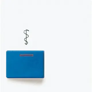 Jung Abdeckung für Ackermann, Typ 73022 A 2, blau, Serie AS/A, alpinweiß A022A-2WW