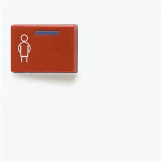 Jung Abdeckung für Ackermann, Typ 73073 F, rot, Serie AS/A, alpinweiß A071CWW