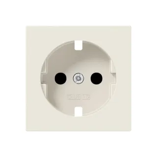 Jung Abdeckung für SCHUKO®-Steckdosen, SAFETY+, Duroplast, Serie AS, weiß A1520KIPL