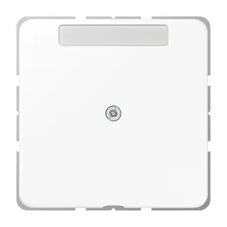 Jung Leitungsauslass mit Zugentlastung mit Schriftfeld, Duroplast, Serie CD, alpinweiß CD590NAAWW