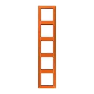 Jung Rahmen 5fach, Thermoplast, AS 500, orange (für ZSV) AS585BFO