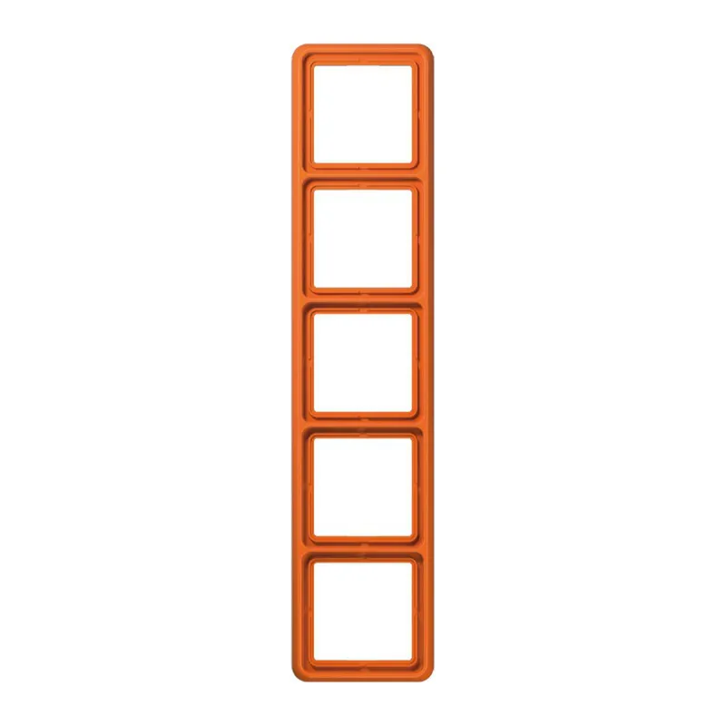 Jung Rahmen 5fach, Thermoplast, CD 500, orange (für ZSV) CD585WUO