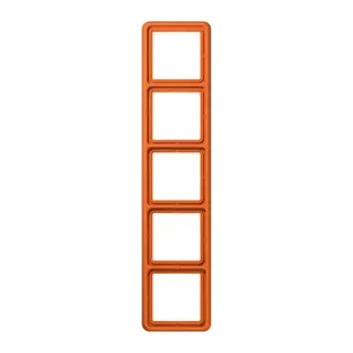 Jung Rahmen 5fach, Thermoplast, CD 500, orange (für ZSV) CD585WUO