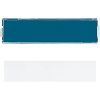 Jung Transparente Abdeckung mit Einlage für Schriftfeld 9 x 40 mm , Einlage alpinweiß 60ANA