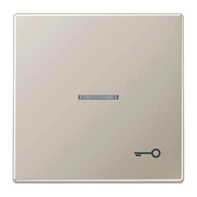 Jung Wippe mit Lichtleiter, Symbol Tür, Serie LS, Edelstahl ES2990KO5T