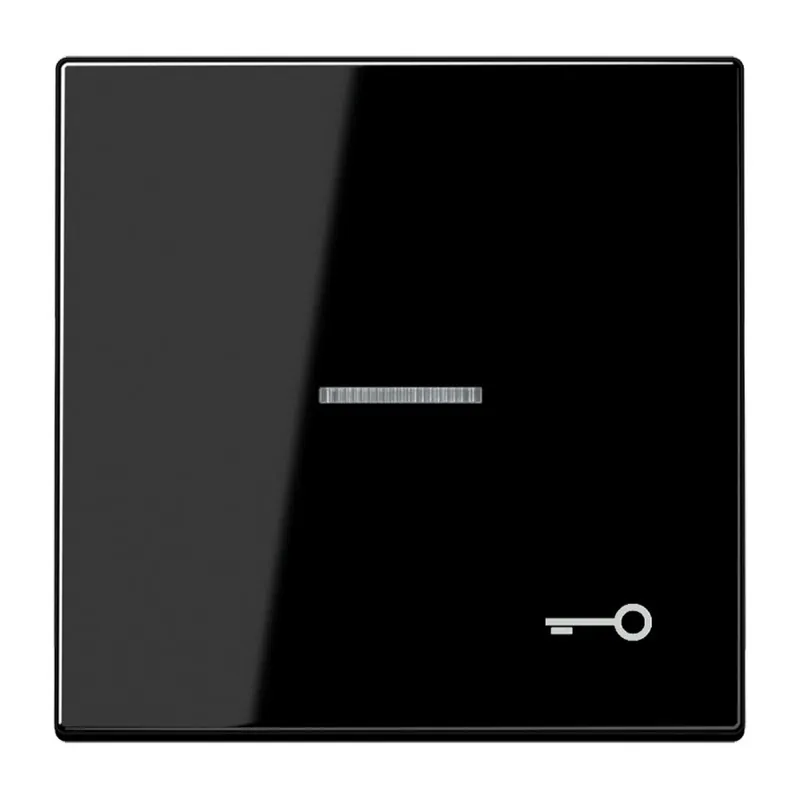 Jung Wippe mit Lichtleiter, Symbol Tür, Duroplast, Serie LS, schwarz LS990KO5TSW