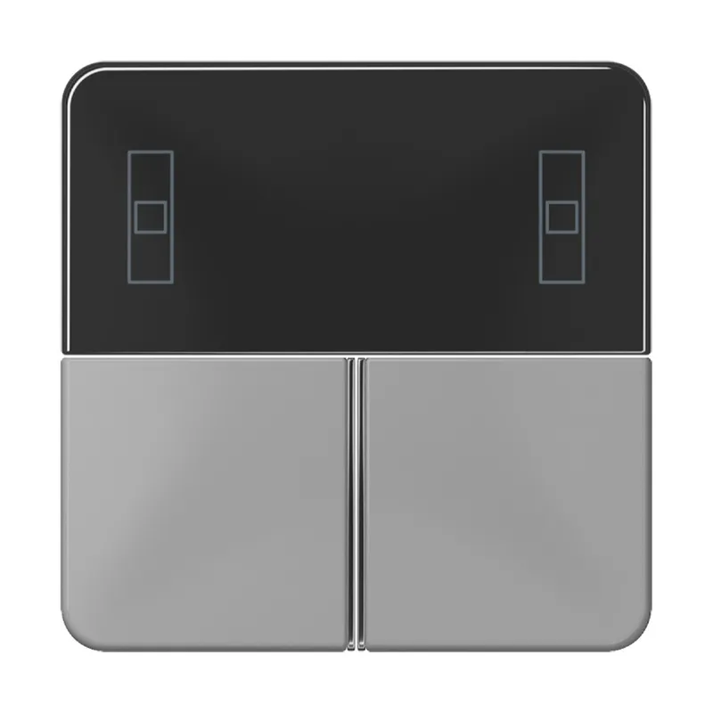 Jung Tastensatz 3fach, F40 Raumcontroller, Serie CD, grau CD4093TSAGR
