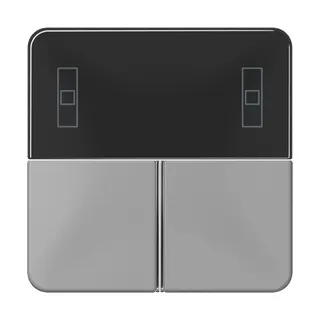 Jung Tastensatz 3fach, F40 Raumcontroller, Serie CD, grau CD4093TSAGR