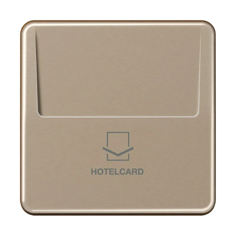 Jung Hotelcard-Schalter (ohne Taster-Einsatz), Serie CD, gold-bronze CD590CARDGB-L