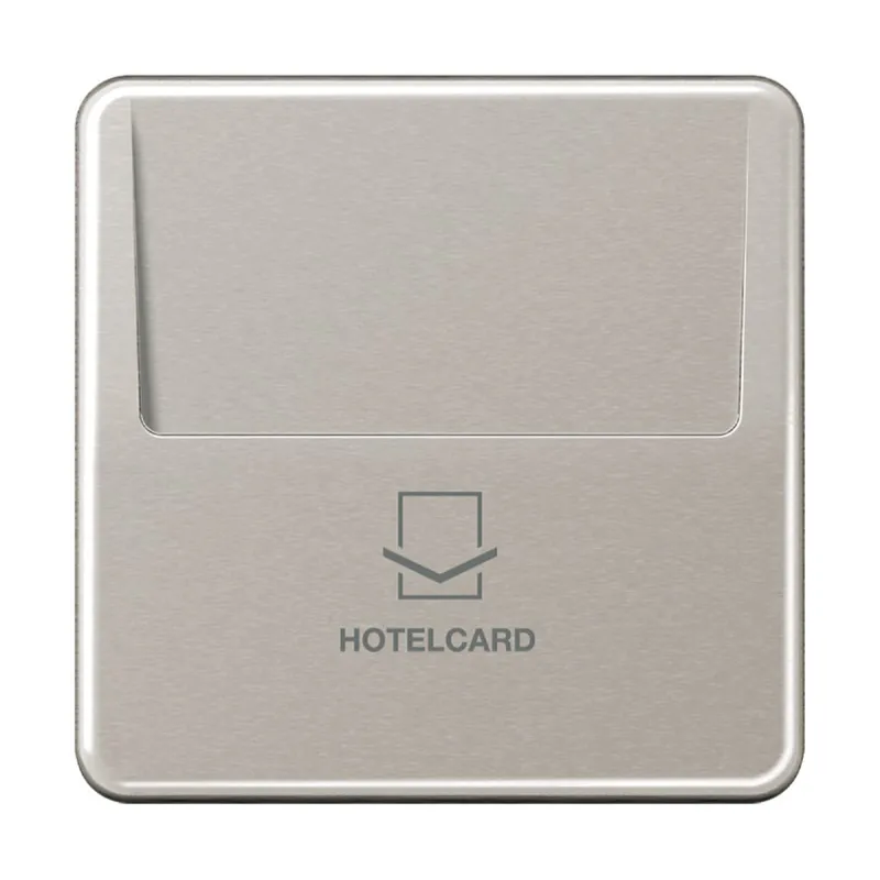 Jung Hotelcard-Schalter (ohne Taster-Einsatz), Serie CD, platin CD590CARDPT-L