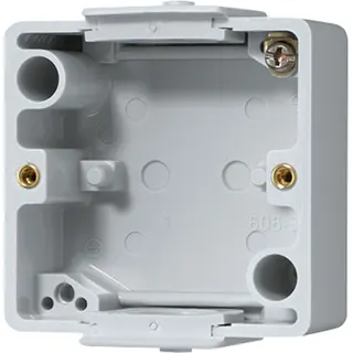 Jung Montagegehäuse 1fach, Thermoplast, grau 600