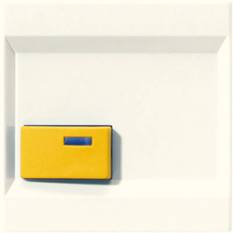 Jung Abdeckung für Ackermann, Typ 73642 D, gelb, Serie LS, weiß LS642D