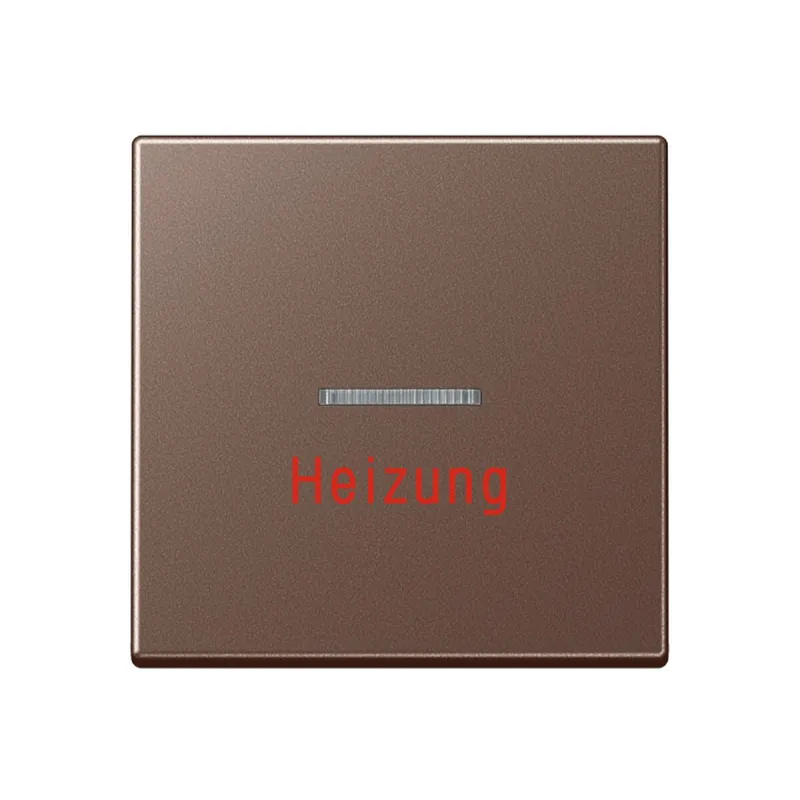 Jung Wippe 1fach mit Lichtleiter, Heizung, Serie A, mokka A590HMO