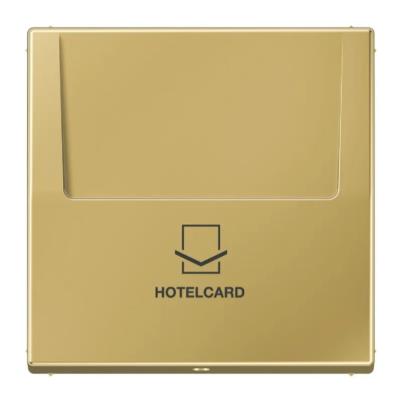 Jung Hotelcard-Schalter (ohne Taster-Einsatz), Hotelcard, Serie LS, Messing classic ME2990CARDC